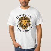 Lion Judah Yeshua HaMashiach Savior T-shirt (Voorkant)