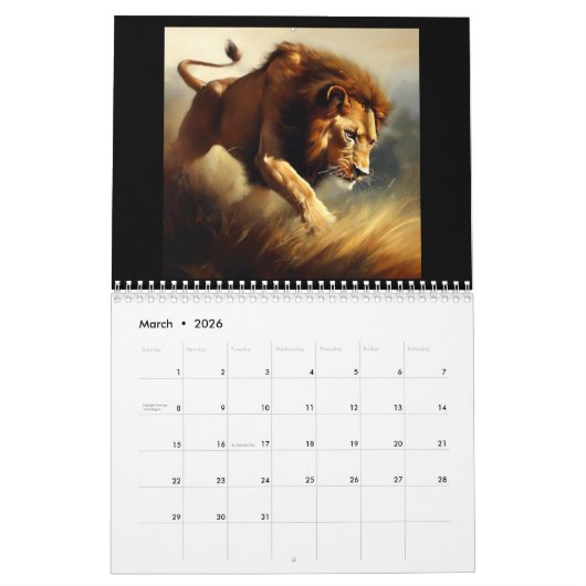 Lion Kalender (Mar 2026)