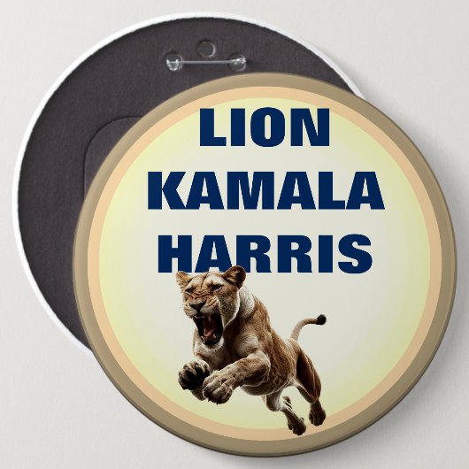Lion Kamala Harris Button (Voorkant /achterkant)