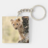 Lion Kantoor Home personaliseert Destiny's Sleutelhanger (Achterkant)