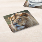 Lion Kartonnen Onderzetters (Schuin)