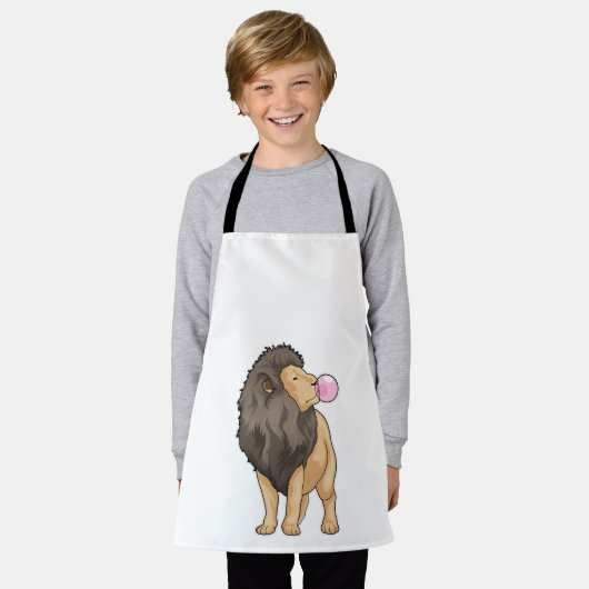 Lion Kauwgom Schort (Gedragen)