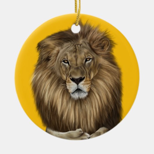 Lion - Keramisch Ornament (Voorkant)