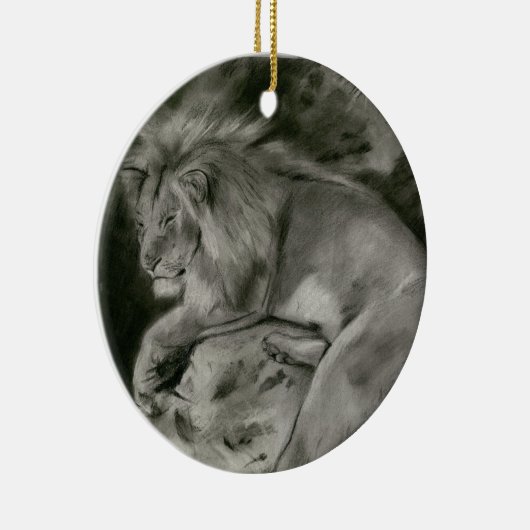 Lion Keramisch Ornament (Rechts)