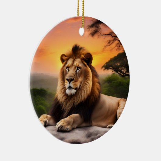 Lion Keramisch Ornament (Rechts)