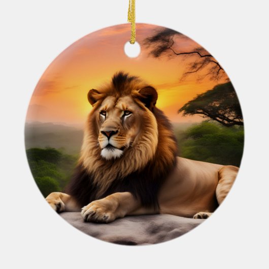 Lion Keramisch Ornament (Achterkant)