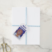 Lion kerstcadeaus cadeaulabel (Met Touw)