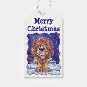 Lion kerstcadeaus cadeaulabel (Voorkant)