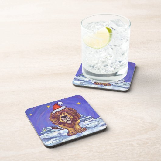 Lion Kerstmis Drankjes Onderzetter (Rechterzijde)