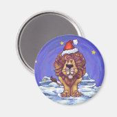 Lion Kerstmis Magneet (Voorkant / Achterkant)
