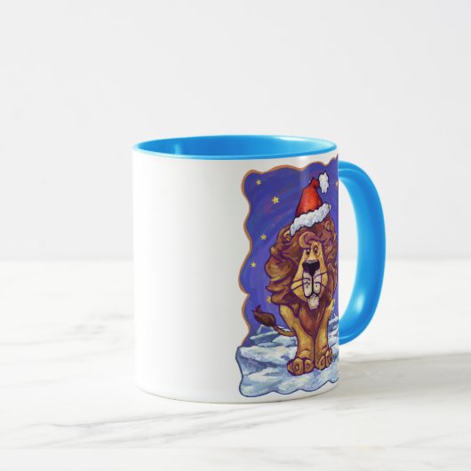 Lion Kerstmis Mok (Voorkant rechts)