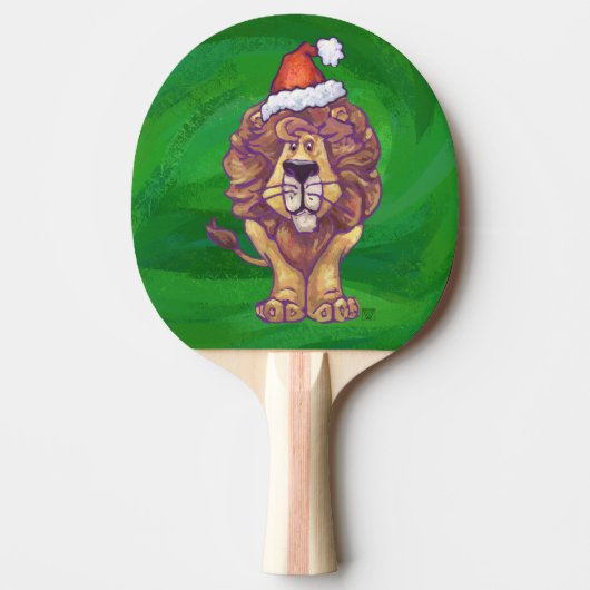 Lion Kerstmis op groen Tafeltennisbatje (Voorkant)