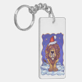 Lion Kerstmis Sleutelhanger (Voorkant Links)