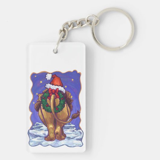 Lion Kerstmis Sleutelhanger (achterkant)