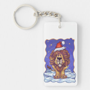 Lion Kerstmis Sleutelhanger