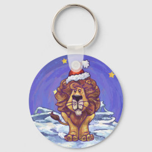 Lion Kerstmis Sleutelhanger