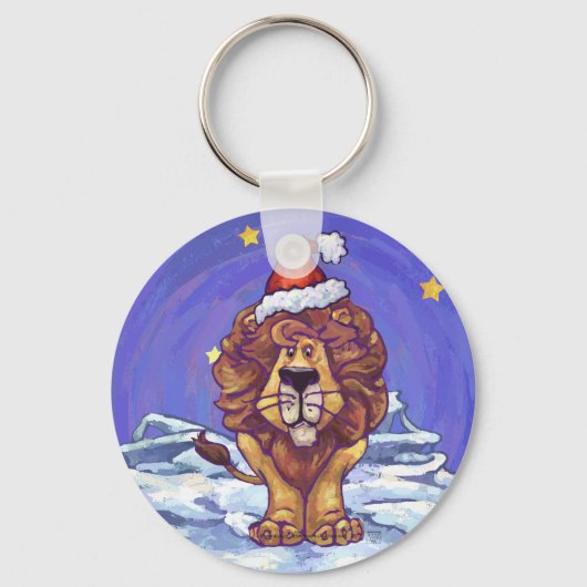 Lion Kerstmis Sleutelhanger (Voorkant)