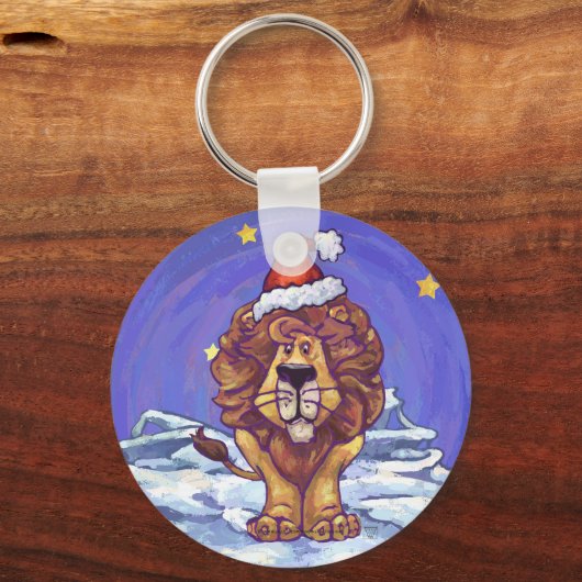 Lion Kerstmis Sleutelhanger (Voorkant)