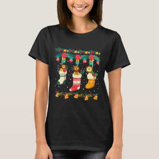 Lion Kerstmis Voorziken X mas lampjes Pajama T-shirt