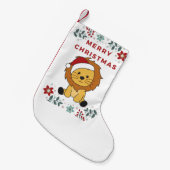 Lion Kerstmis Winterdieren Lons Kleine Kerstsok (Voorkant (Hangend))