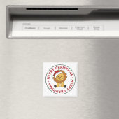 Lion Kerstmis Winterdieren Lons Magnet (Insitu (Vaatwasser))