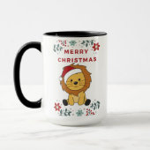 Lion Kerstmis Winterdieren Lons Mok (Links)
