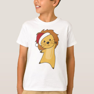 Lion Kerstmis Winterdieren Lons T-shirt