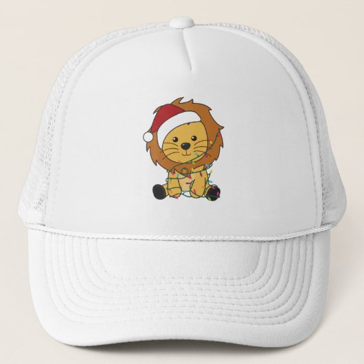 Lion Kerstmis Winterdieren Lons Trucker Pet (Voorkant)