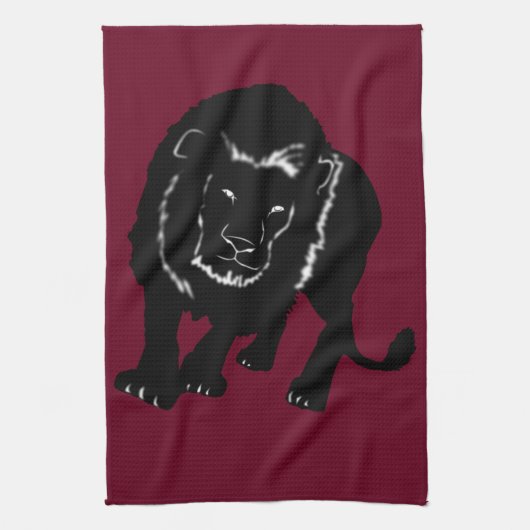 Lion keukenhanddoek Kies kleur (Verticaal)