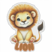 LION - KINDERKAMER STICKER (Voorkant)