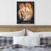 LION KING ART CANVAS AFDRUK (Insitu (Slaapkamer))