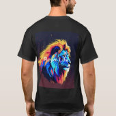 Lion King Basic T-shirt: Omarm het koninklijk leve T-shirt (Achterkant)
