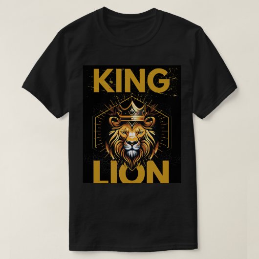 Lion King Black T-Shirt (Design voorkant)