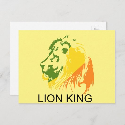 LION KING BRIEFKAART (Voorkant / Achterkant)