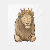 Lion King Crown Fleece Deken (Voorkant)