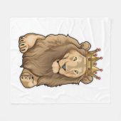 Lion King Crown Fleece Deken (Voorkant (Horizontaal))