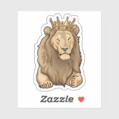 Lion King Crown Sticker (Vel)