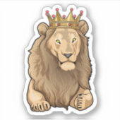 Lion King Crown Sticker (Voorkant)
