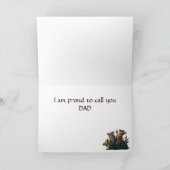 Lion King en Cubaanse Happy Vaderdag Card Kaart (Binnen)