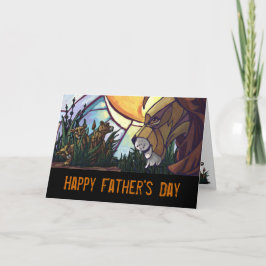 Lion King en Cubaanse Happy Vaderdag Card Kaart