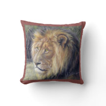Lion King en Queen 16 x 16-inch Sierkussen