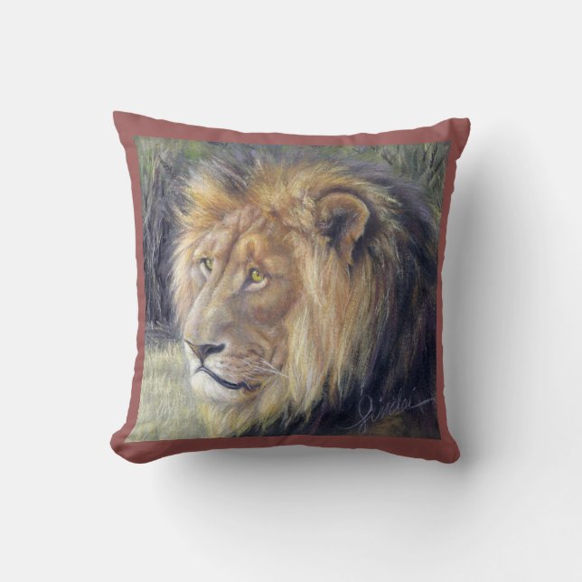 Lion King en Queen 16 x 16-inch Sierkussen (Voorkant)