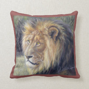 Lion King en Queen 16 x 16-inch Sierkussen