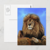 Lion King in Afrika Briefkaart (Voorkant / Achterkant)