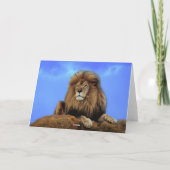 Lion King in Afrika Kaart (Achterkant)