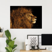 Lion King Lion Poster (Thuiskantoor)