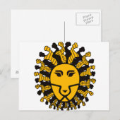 Lion King of Malawi Briefkaart (Voorkant / Achterkant)