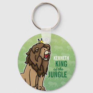 Lion King of the Oerwoud, voeg de naam van het kin Sleutelhanger