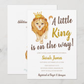 Lion King op weg naar Baby shower Kaart (Voorkant / Achterkant)