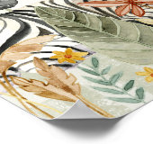 Lion King Safari Boy Baby shower Welkom bord Poster (Hoek)